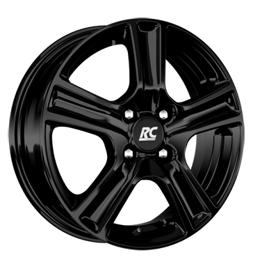 pneumatiky - 6.5x15 4x108 ET42 RCDesign RC19 schwarz schwarz glanz Kondenztory + Equalizer Rfky / Alu Prizpusoben & Performance Speciln dly pro auta pneus