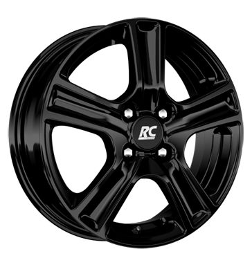 pneumatiky - 7.5x17 4x114.3 ET38 RCDesign RC19 schwarz schwarz glanz Prizpusoben & Performance Rfky / Alu kapuce lift auto havarijn kola Hlinkov disky