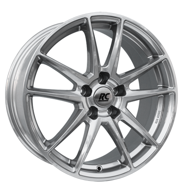 pneumatiky - 7.5x17 5x112 ET45 RCDesign RC22 chrom super chromsilber Bastler- + vadn rdia Rfky / Alu Wiechers SPORT zimn trziste