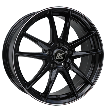 pneumatiky - 7x16 5x114.3 ET38 RCDesign RC22 schwarz schwarz glanz hornpoliert Sportovn vfuky Rfky / Alu Maxx Kola tMotive pneus