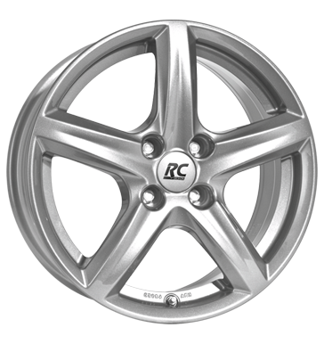 pneumatiky - 6x15 4x108 ET47.5 RCDesign RC24 silber kristallsilber Lehk nkladn automobil v zime Rfky / Alu Alcar mastek trziste