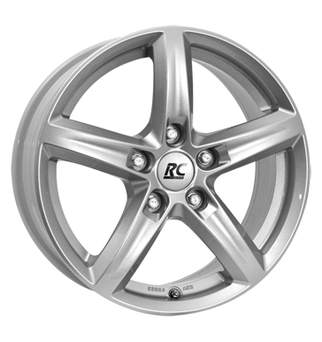 pneumatiky - 6x15 5x114.3 ET46 RCDesign RC24 silber kristallsilber Zimn kompletn kola (ocel) Rfky / Alu zvodn auto vozk Autodlna