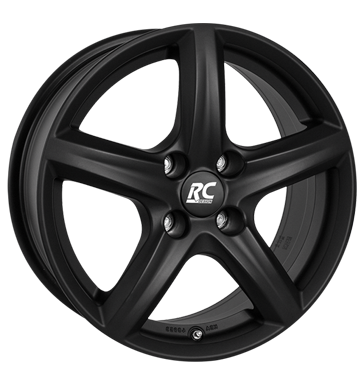 pneumatiky - 6x15 4x100 ET42 RCDesign RC24 schwarz schwarz klar matt Alutec Rfky / Alu Tricka Rondell pneus