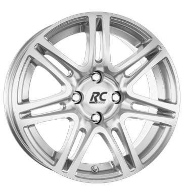 pneumatiky - 7.5x17 4x100 ET45 RCDesign RC28 silber kristallsilber pneumatika Rfky / Alu designov antny Wiechers SPORT Autoprodejce