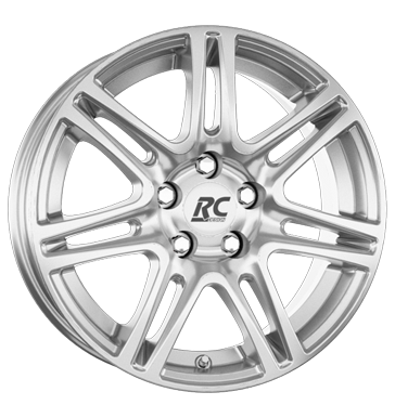 pneumatiky - 7.5x17 5x115 ET40 RCDesign RC28 silber kristallsilber csti tela Rfky / Alu automobilov sady npis pneu