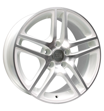 pneumatiky - 7.5x16 5x100 ET35 RH BE Twin weiss weiY voll poliert Offroad Zimn 17.5 