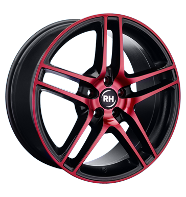 pneumatiky - 8.5x19 5x120 ET35 RH BE Twin rot color polished - red lkrnicky Rfky / Alu tazn lana Flip zvaz disky