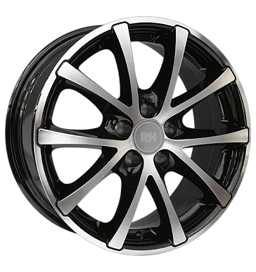 pneumatiky - 7x16 5x108 ET45 RH BH Road schwarz schwarz vollpoliert extender ventil / drzk Rfky / Alu prumyslov pneumatiky Motorsport pneumatiky