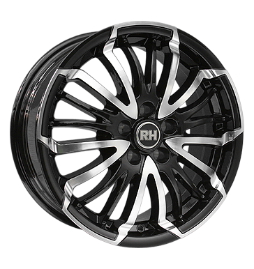 pneumatiky - 7x16 5x100 ET35 RH BK Style schwarz schwarz vollpoliert Motorsport Rfky / Alu nemrznouc smes prumyslov pneumatiky pneu b2b