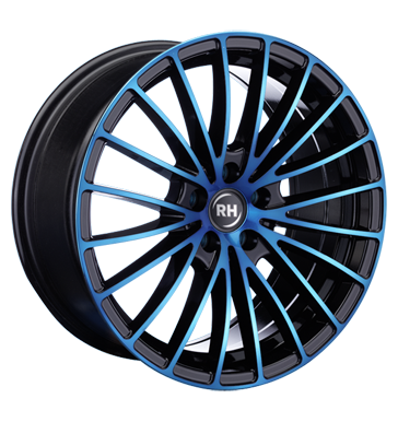 pneumatiky - 8.5x19 5x112 ET35 RH BM Multispoke blau color polished - blue Borbet Rfky / Alu Zimn kompletn kola (ocel) chlapec b2b pneu