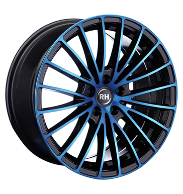 pneumatiky - 8x18 5x115 ET35 RH BM Multispoke blau color polished - blue tazn zarzen Rfky / Alu EMOTION zahradn traktor pneumatiky