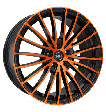 pneumatiky - 8.5x19 5x114.3 ET40 RH BM Multispoke orange color polished - orange ADVANTI Rfky / Alu prves Axxium pneumatiky