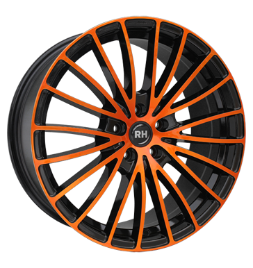 pneumatiky - 8x17 5x114.3 ET40 RH BM Multispoke orange color polished - orange myt oken Rfky / Alu nemrznouc smes kola z lehkch slitin Autoprodejce