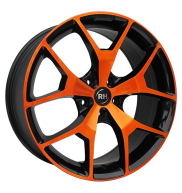 pneumatiky - 8.5x19 5x114.3 ET35 RH BZ orange color polished - orange ZENDER Rfky / Alu Vestaven navigacn systmy propagace testjj pneu