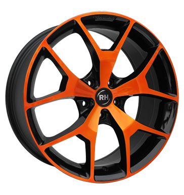 pneumatiky - 8.5x19 5x100 ET35 RH BZ orange color polished - orange Lehk nkladn automobil v zime Rfky / Alu Alutec Csti Quad Autodlna