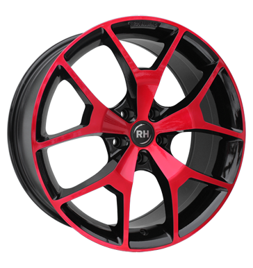 pneumatiky - 8.5x19 5x114.3 ET45 RH BZ rot color polished - red Lehk nkladn auto Winter od 17,5 