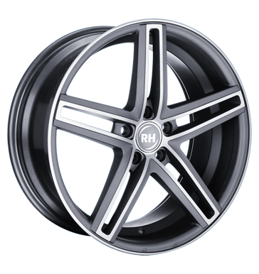 pneumatiky - 8.5x20 5x112 ET35 RH DG Evolution grau / anthrazit matt anthrazit voll poliert Offroad Zimn 17.5 