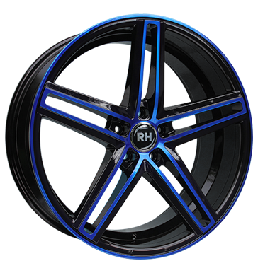 pneumatiky - 8.5x20 5x120 ET45 RH DG Evolution blau color polished - blue skrabka na led Rfky / Alu tesnen PONGRATZ pneus