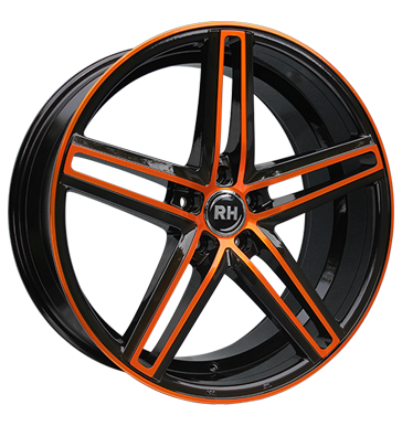 pneumatiky - 8x18 5x120 ET35 RH DG Evolution orange color polished - orange Interir / pylov filtr Rfky / Alu Autordio Rarity Axxium velkoobchod s pneumatikami