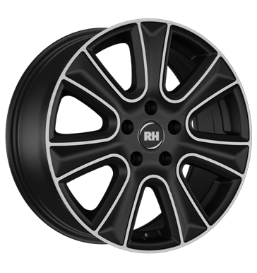 pneumatiky - 8x18 5x105 ET45 RH NAJ II schwarz schwarz vollpoliert Jahreswagen Rfky / Alu kmh-Wheels Binno pneus