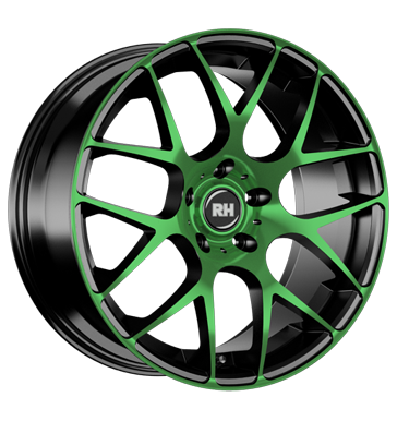 pneumatiky - 8x17 5x108 ET45 RH NBU Race grün color polished - green renault Rfky / Alu Kerscher propagace testjj Prodejce pneumatk