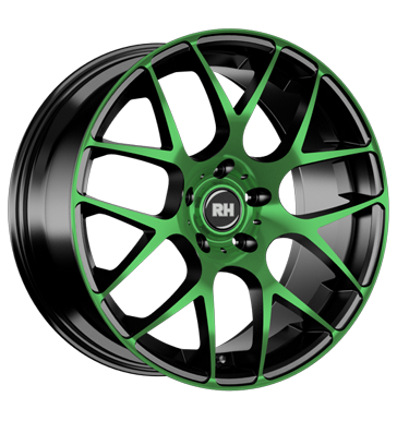 pneumatiky - 8x17 5x120 ET35 RH NBU Race grün color polished - green Tomason Rfky / Alu truck lto Kamiony pln rok od 17,5 