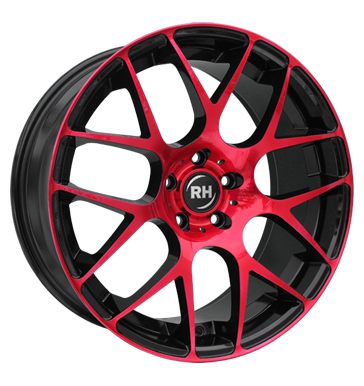 pneumatiky - 9.5x19 5x112 ET45 RH NBU Race rot color polished - red trkolka Part Rfky / Alu Proline Kola pce o pneumatiky pneus