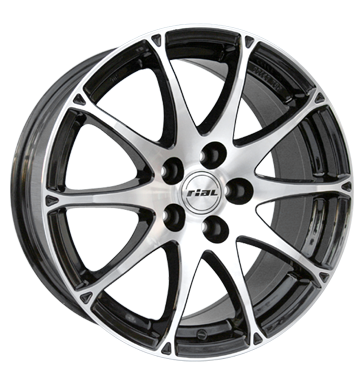 pneumatiky - 7.5x16 5x110 ET38 Rial Bari schwarz diamant-schwarz frontpoliert Auto-Tuning + styling Rfky / Alu GS-Wheels moped Predaj pneumatk