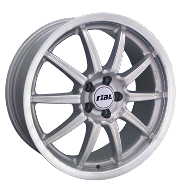 pneumatiky - 7.5x17 5x100 ET35 Rial Monza silber silber Horn poliert Provozn + Montzn nvod Rfky / Alu hadice autodly USA Autodlna