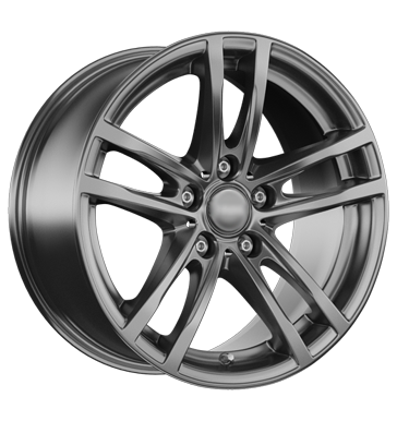 pneumatiky - 7.5x17 5x120 ET43 Rial X10 grau / anthrazit metal-grey hasic prstroj Rfky / Alu Inspekcn balky + stavebnice kmh-Wheels Hlinkov disky