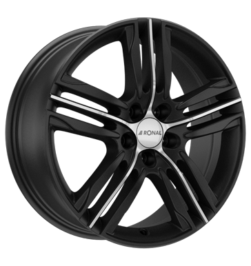 pneumatiky - 7.5x17 5x115 ET42 Ronal R57 schwarz mattschwarz-frontkopiert BRABUS Rfky / Alu Chafers: Nkladn / podvalnk Zvedac pomucky + dolaru pneumatiky