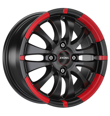 pneumatiky - 6x15 4x108 ET20 Ronal R59 mehrfarbig jetblack-red rim Stacker jerb Online Rfky / Alu BAY Kola Borbet pneus