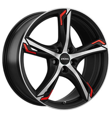 pneumatiky - 8x19 5x112 ET45 Ronal R62 Red mehrfarbig jetblack-matt-frontkopiert red PLATINUM Rfky / Alu bundy Hamann pneus