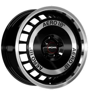 pneumatiky - 8x18 5x100 ET35 Ronal R50 AERO schwarz schwarz-frontkopiert Test-kategorie 1 Rfky / Alu pneumatika Konzole + drzk pneu b2b