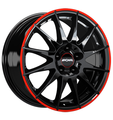 pneumatiky - 7x17 5x114.3 ET40 Ronal R54 MCR mehrfarbig jetblack-red rim Letn Total kola ALU Rfky / Alu Motocykl Navigace a cestovn rucn vozk disky