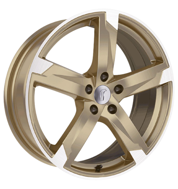 pneumatiky - 8x18 5x112 ET35 Rondell 01RZ gold racing gold poliert Kola / ocel Rfky / Alu replika projektzwo pneu