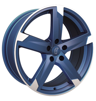 pneumatiky - 7.5x17 5x112 ET35 Rondell 01RZ blau metallic blau matt poliert prejezdy Rfky / Alu PKW lto Quad pneu b2b