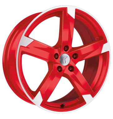 pneumatiky - 8x18 5x112 ET35 Rondell 01RZ rot racing rot poliert Pestovn Car + zsoby jsou Rfky / Alu speciln nstroj Zimn kompletn kola (ocel) velkoobchod s pneumatikami