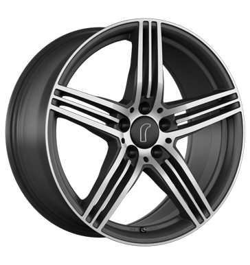 pneumatiky - 8.5x18 5x120 ET28 Rondell 0217 schwarz dark grey full face polish FONDMETAL Rfky / Alu Letn Total kola ALU Oldtimer Autoprodejce