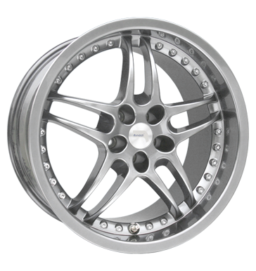 pneumatiky - 10x17 5x120 ET30 Rondell 0027 silber schwarz-silber t-EC2 E85 ECU Rfky / Alu Polo tricka Rondell Autodlna