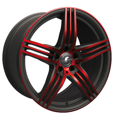 pneumatiky - 8.5x18 5x114.3 ET40 Rondell 0217 Elpho mehrfarbig black glossy red elpho pol. tdenn Rfky / Alu zemn prce Axxium Predaj pneumatk
