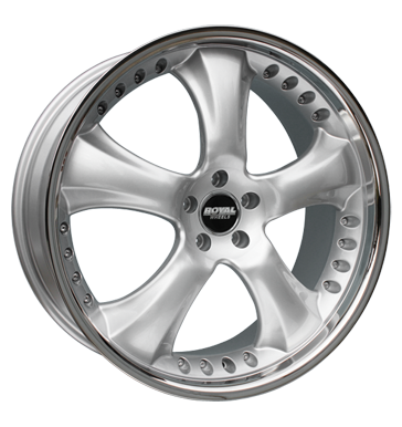 pneumatiky - 10x22 5x130 ET54 Royal Wheels Royal Cohan silber silber mit Edelstahlbett Diablo Rfky / Alu truck zimn Svetla + Lights velkoobchod s pneumatikami