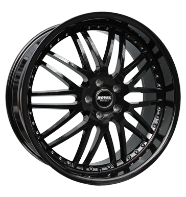 pneumatiky - 10.5x22 5x130 ET45 Royal Wheels Royal GT schwarz schwarz glanz Mutec Rfky / Alu Parka bocn parapet trziste