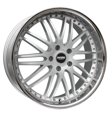 pneumatiky - 9.5x22 5x112 ET40 Royal Wheels Royal GT silber silber mit Edelstahlbett Zimn kompletn kolo-ALU Rfky / Alu hadice Kabely a konektory Predaj pneumatk