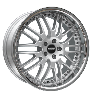 pneumatiky - 8.5x20 5x120 ET35 Royal Wheels Royal GT silber silber mit Edelstahlbett Prizpusoben & Performance Rfky / Alu mastek Zimn kompletn kola (ocel) trhovisko