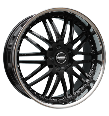 pneumatiky - 9.5x22 5x120 ET45 Royal Wheels Royal GT schwarz schwarz mit Edelstahlbett Alessio Rfky / Alu monitory Delta 4x4 Hlinkov disky