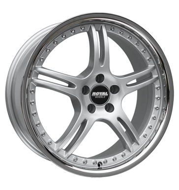 pneumatiky - 10x18 5x130 ET58 Royal Wheels Royal Turbo silber silber mit Edelstahlbett auto havarijn kola Rfky / Alu ENZO denn pneus