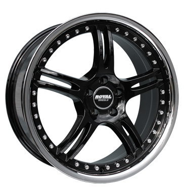 pneumatiky - 10x18 5x130 ET40 Royal Wheels Royal Turbo schwarz schwarz mit Edelstahlbett Offroad Wintergreen Rfky / Alu Vyloucen CARMANI velkoobchod s pneumatikami