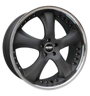pneumatiky - 10x22 5x130 ET54 Royal Wheels Royal Cohan schwarz schwarzmatt mit Edelstahlb. propagace testjj2 Rfky / Alu baterie Stresn nosic + stresn boxy pneumatiky