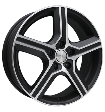 pneumatiky - 6.5x17 5x114.3 ET40 Skad Drive schwarz black matt polish Motorsport Rfky / Alu pneumatika Inspekcn balky + stavebnice disky